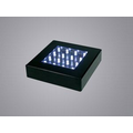Light Base 5" Square, White LED, Black Encasement